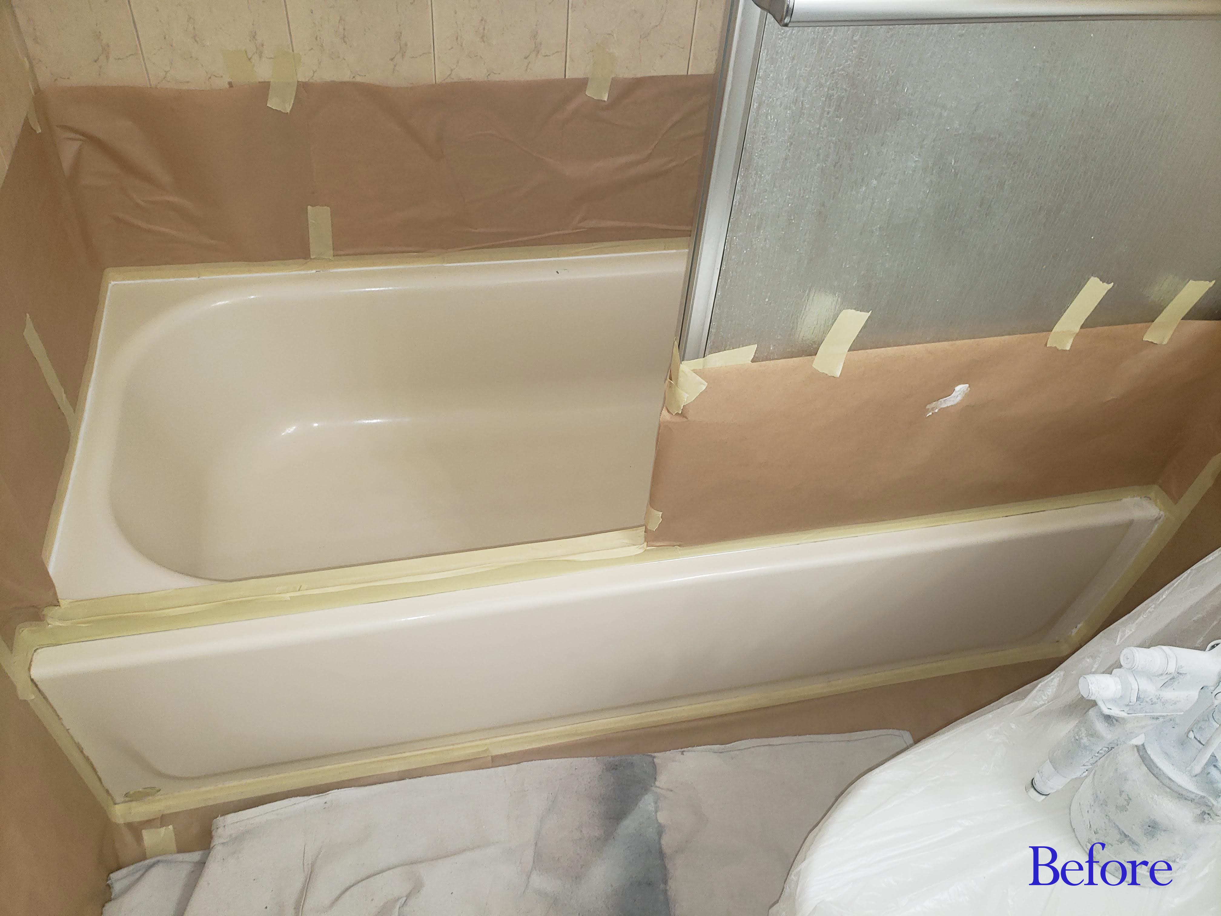 Bathtub before