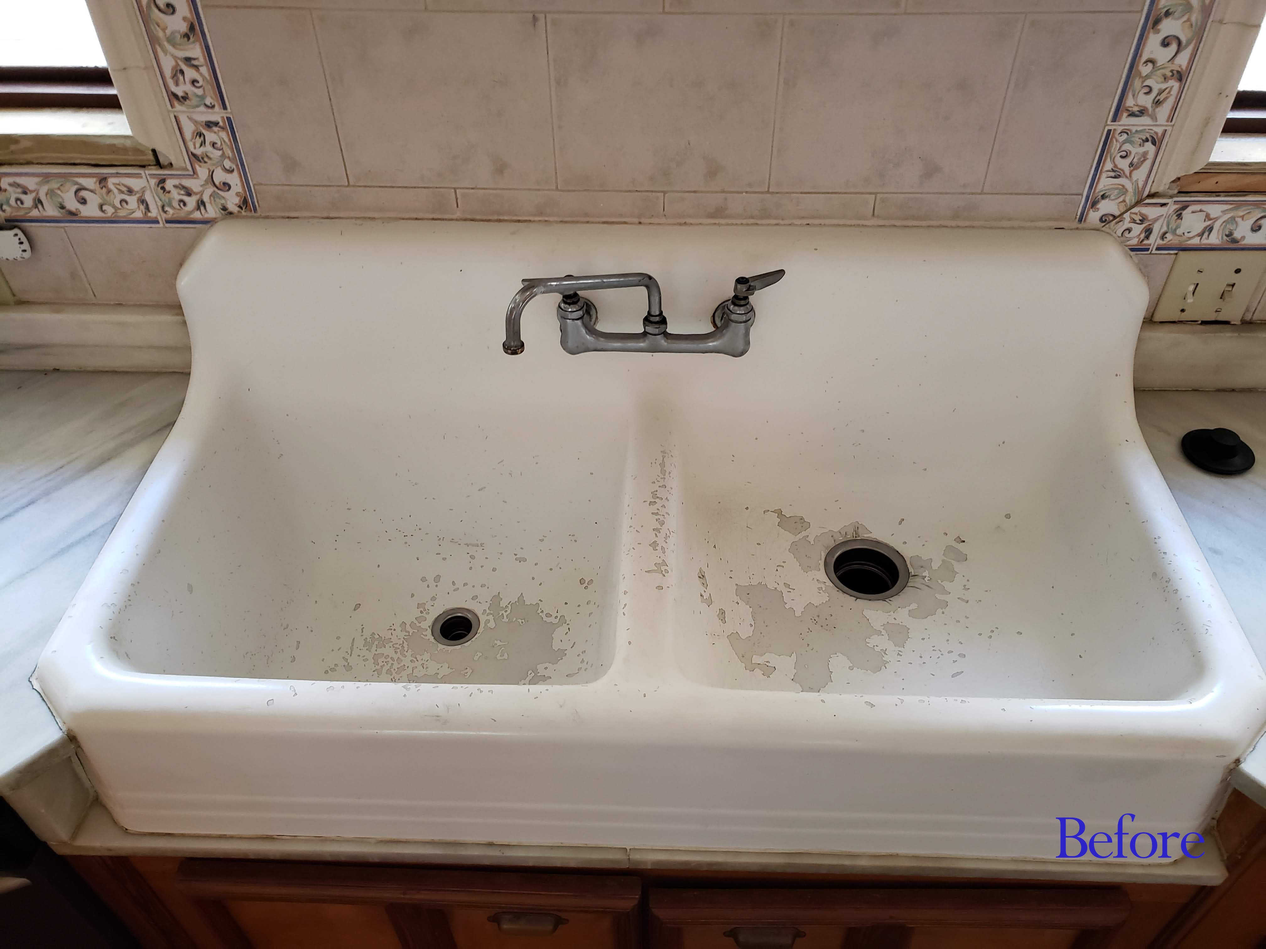 Bathtub before