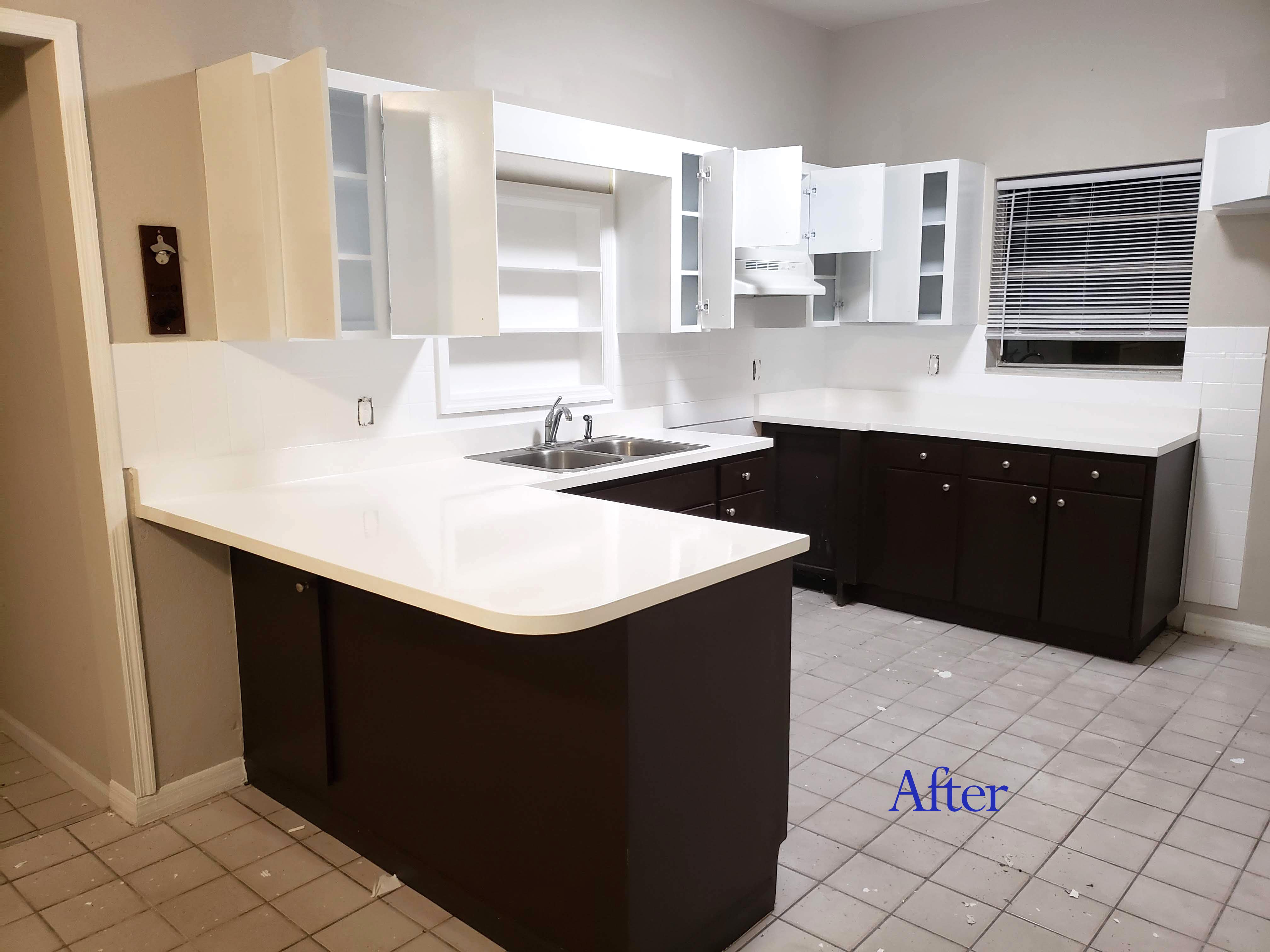 Cabinets after