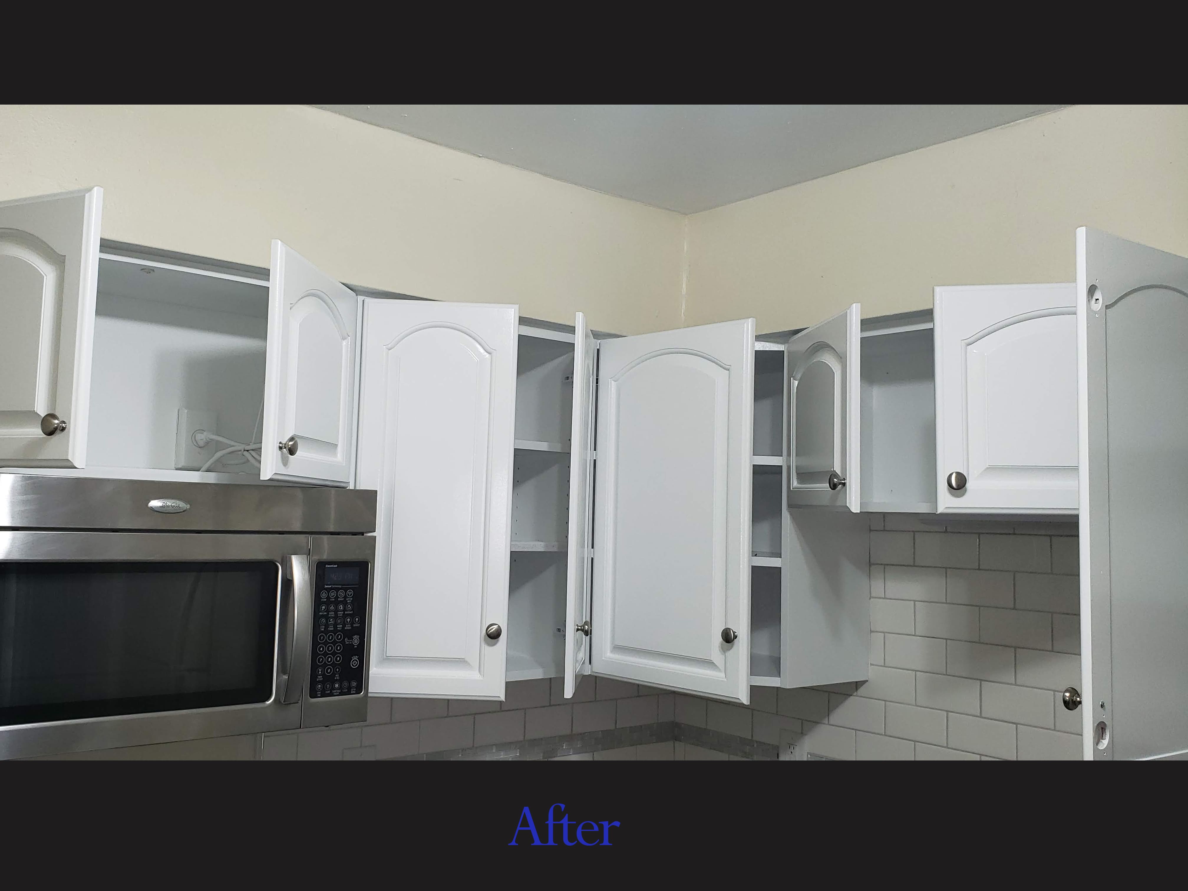 Cabinets after