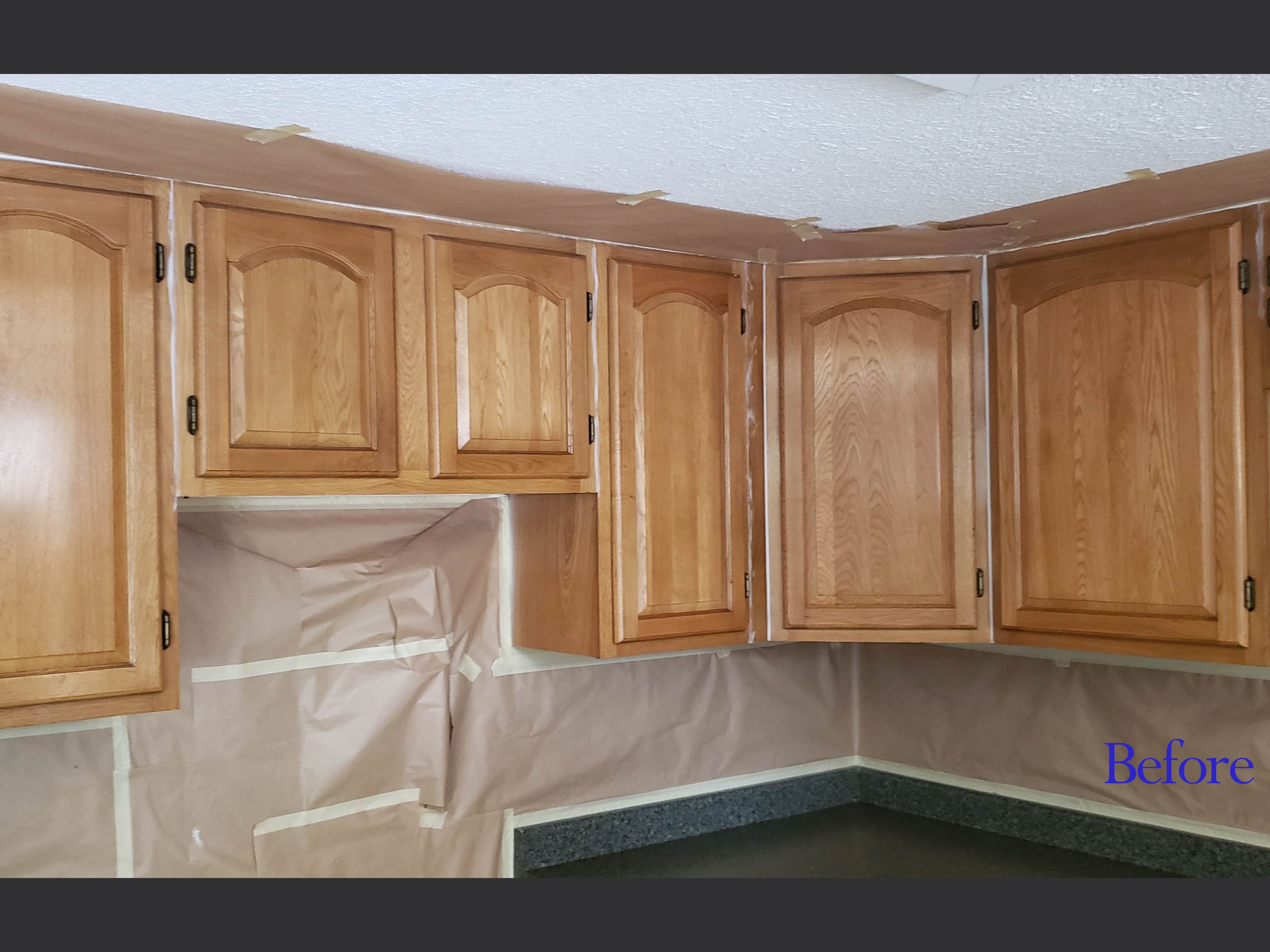 Cabinets before