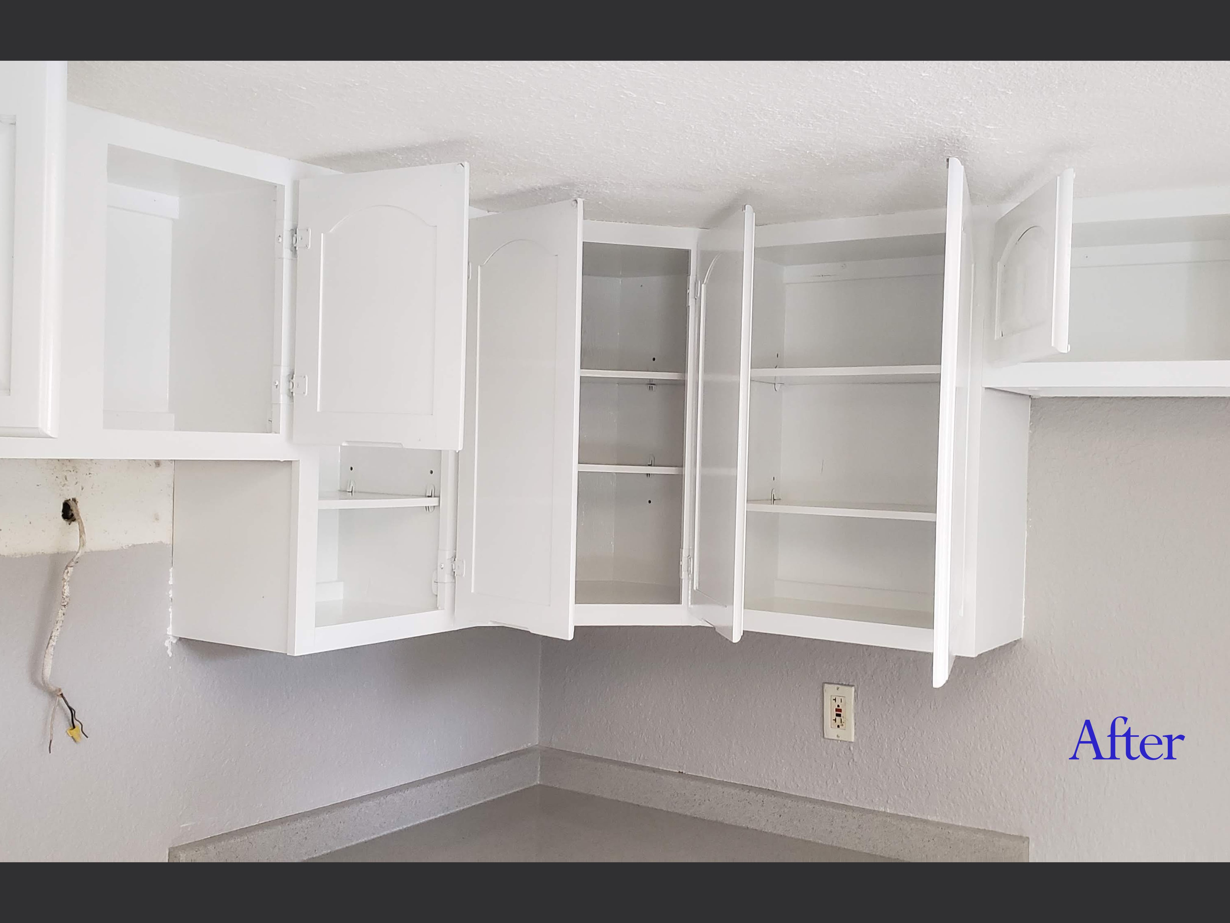 Cabinets after