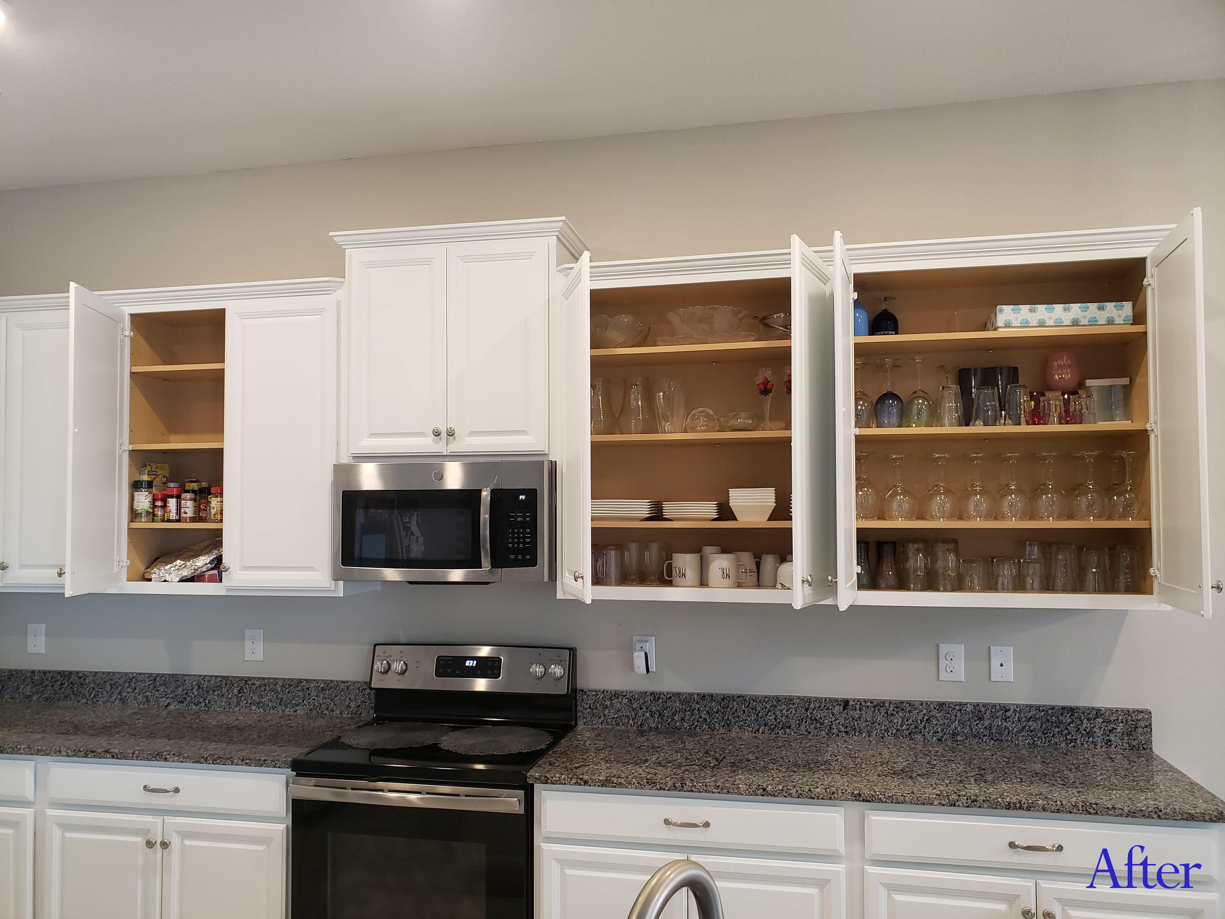 Cabinets after