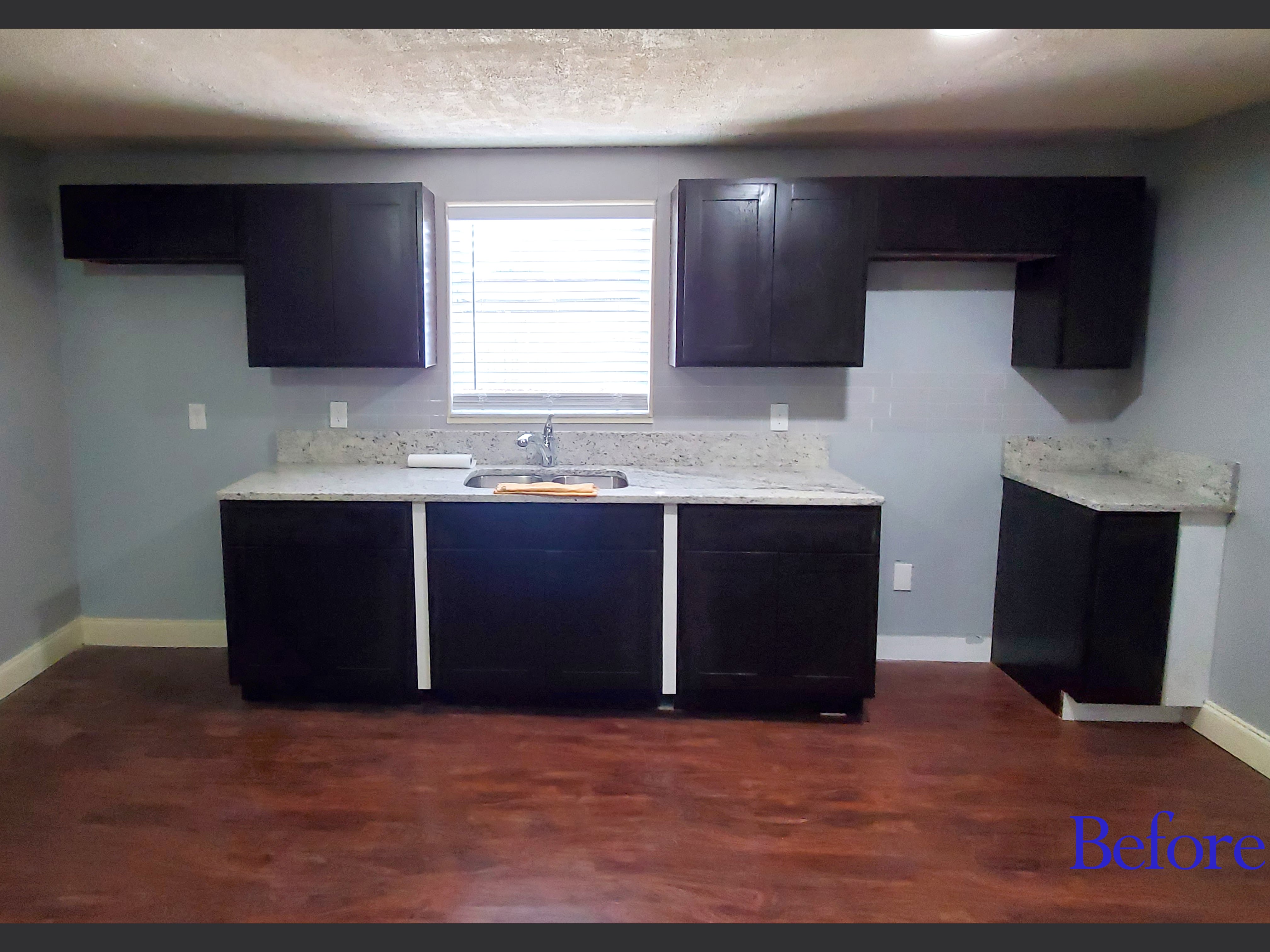 Cabinets before