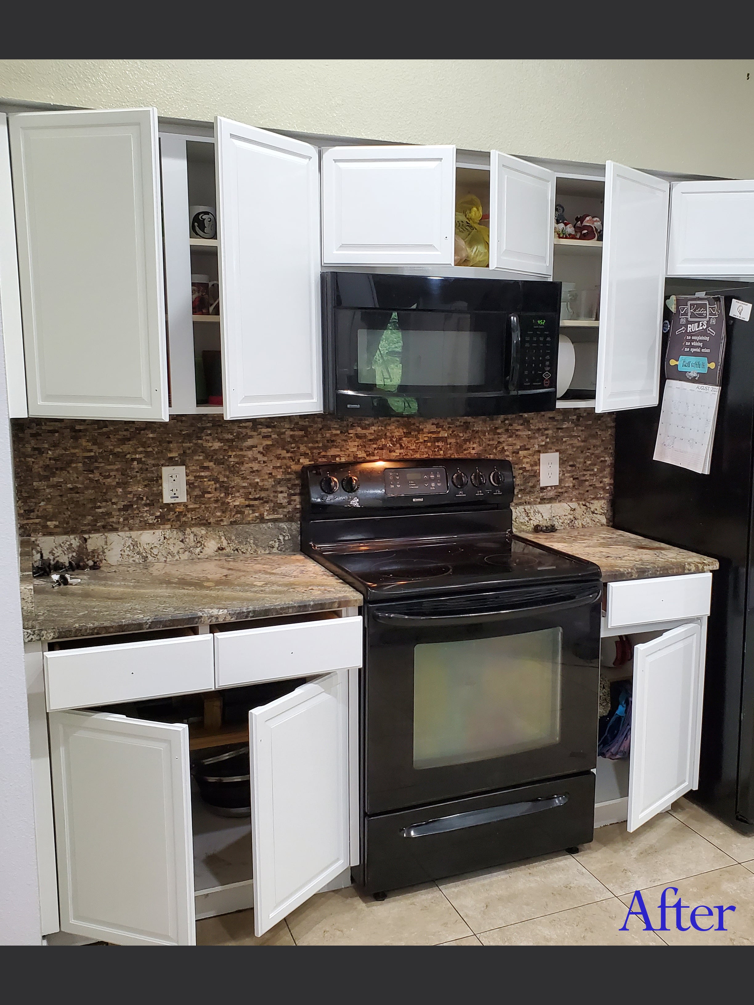 Cabinets after