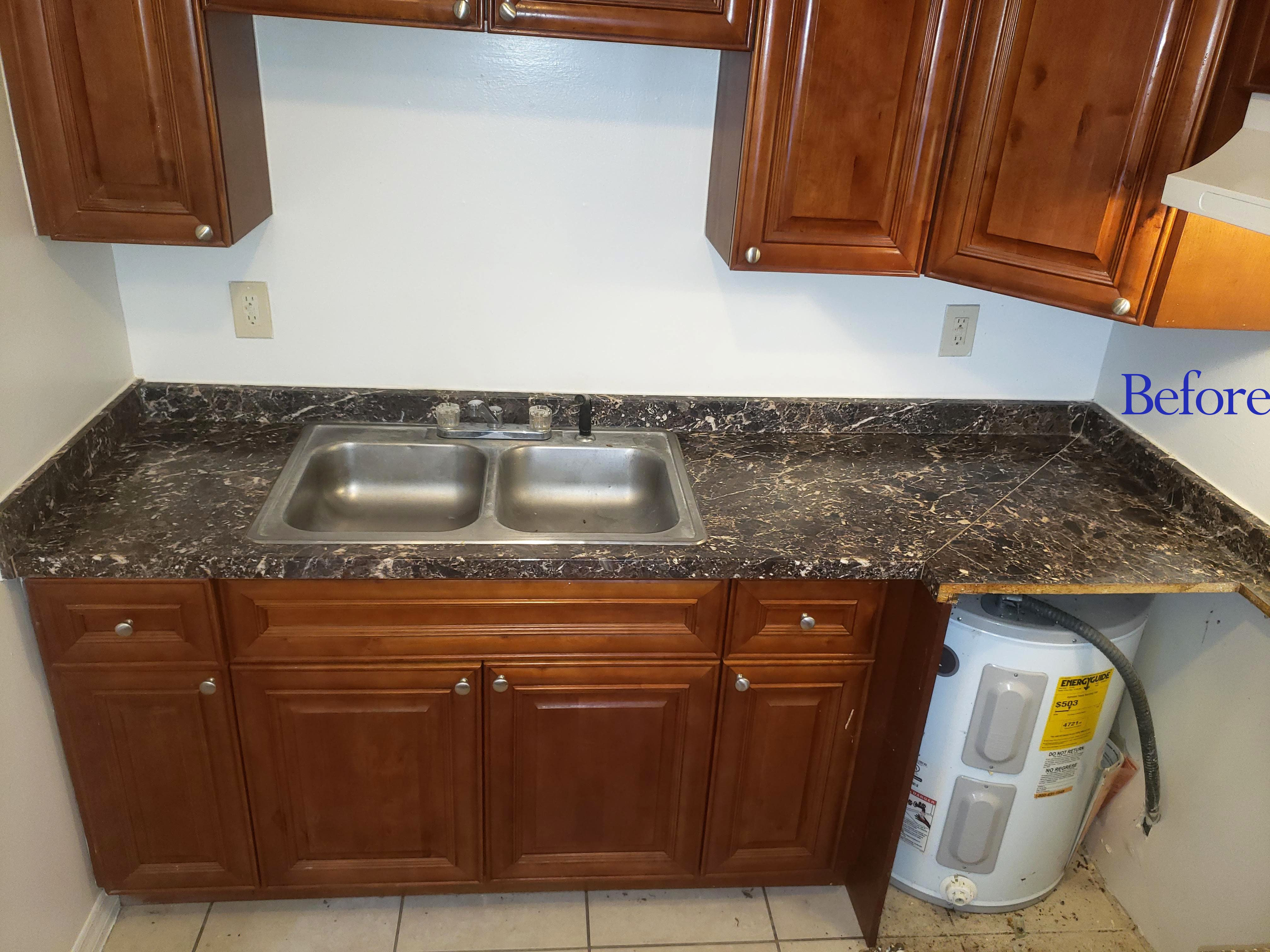 Countertops before